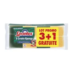 Outlet SPONTEX Eponges 3+1 efficacite maximale