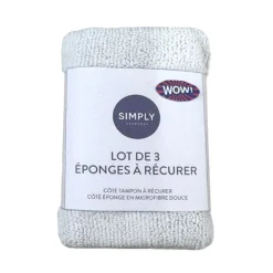 Sale SIMPLY Eponges microfibre x3