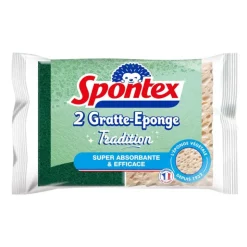 Outlet SPONTEX Eponges x2 gratte-eponge