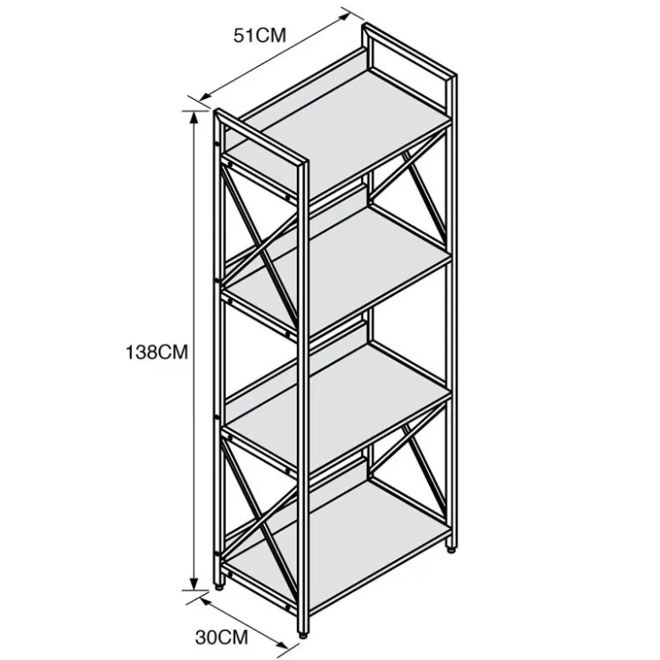 KANSAS Etagere 4 niveaux
