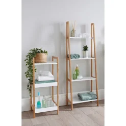 Discount BATHROOM COLLECTION Etagere 4 niveaux en bambou