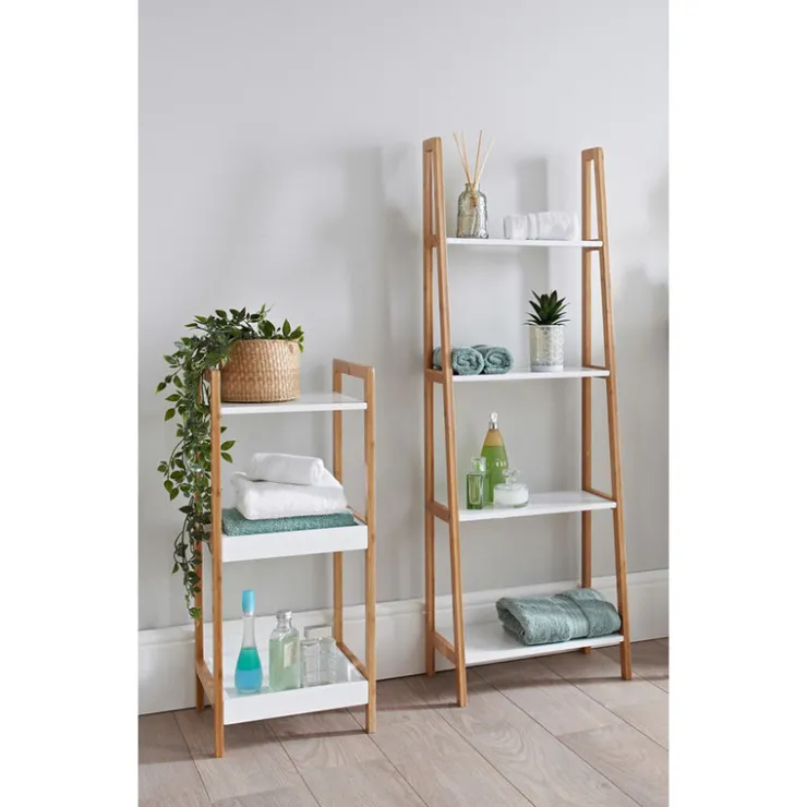 Discount BATHROOM COLLECTION Etagere 4 niveaux en bambou