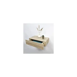 Clearance SIMPLY Etagere 1 tiroir effet bois