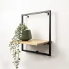 HOME COLLECTION Etagere bambou metal