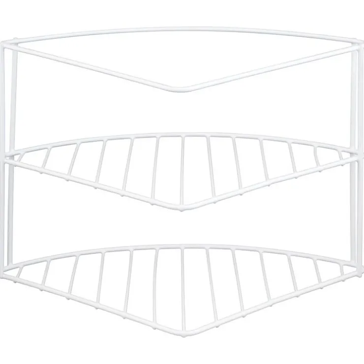 Clearance THE ORGANIZED KITCHEN Etagere placard angle 3niv blanc
