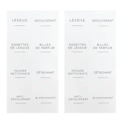 LAUNDRY COLLECTION Etiquettes a coller buanderie