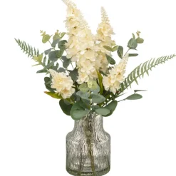 Outlet FLOURISH Fleurs artificielles vase strie
