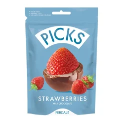 Sale Fraise enrobee chocolat lait 90g