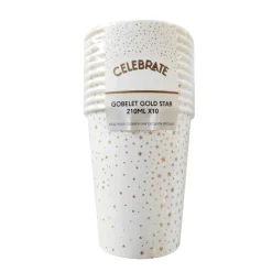 Best Gobelet gold star 210ml x10