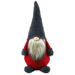 Best Grand gnome de noel rouge et gri