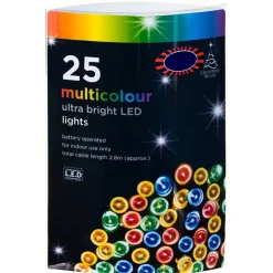 Online Guirlande 25 led a piles multi c