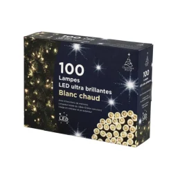 New Guirlande 100 led blanc chaud