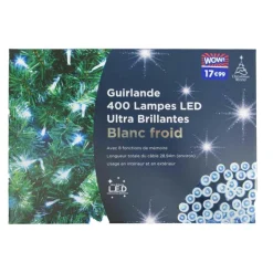 Best Guirlande 400 led blanc froid