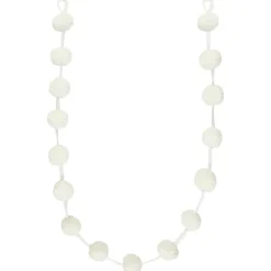Clearance Guirlande en pom pom blanc 1.75m