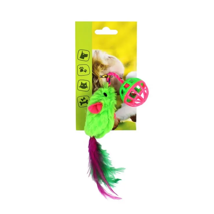 Best MON AMI LUKI Jouet pour chat la souris verte
