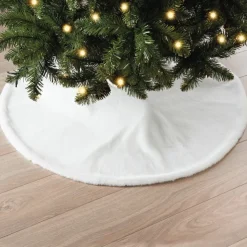 Jupe de sapin 1m velours blanche