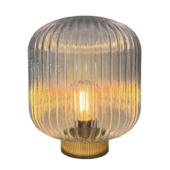 Discount QUIET LUXURY Lampe a poser en verre strie