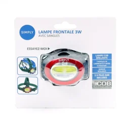 Hot SIMPLY Lampe frontale led cob 3w
