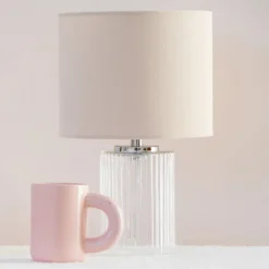 Sale PURE HARMONY Lampe verre nervuree