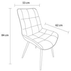 Online HOME COLLECTION Lot 2 chaises alren vert
