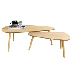 Outlet HOME COLLECTION Lot de 2 tables gigognes