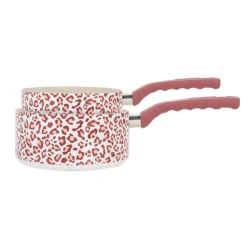 Sale MENASTYL Lot de 2 casseroles leopard rose
