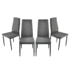 Outlet HOME COLLECTION Lot de 4 chaises grises