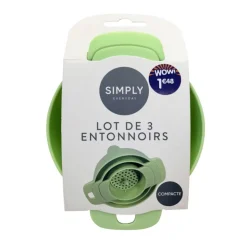SIMPLY Lot de 3 entonnoirs d13x10.5cm
