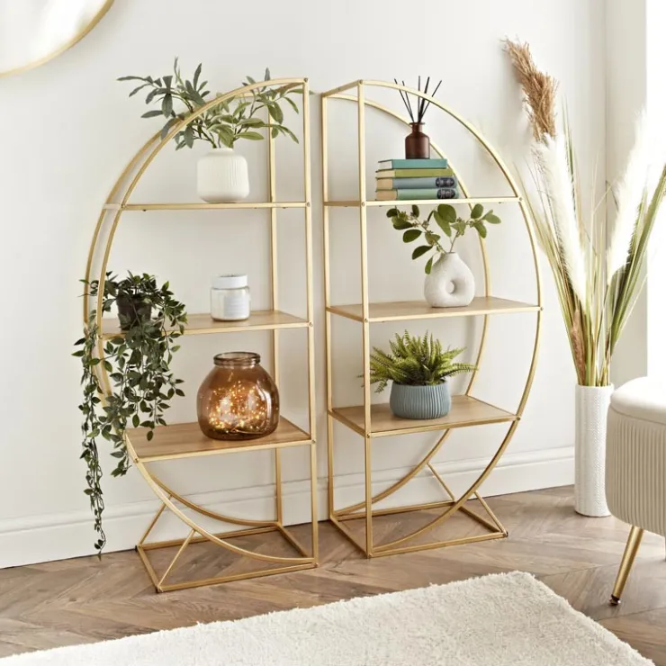 Clearance Lot de 2 etageres demi lune