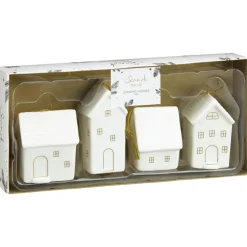 Outlet Lot de 4 maison ceramique