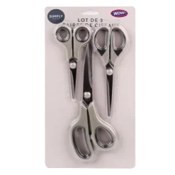 Discount SIMPLY Lot de 3 paires ciseau