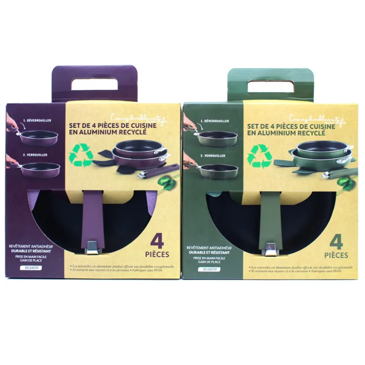 Clearance LET'S COOK Lot de 2 poeles colorees