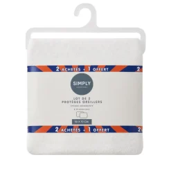 Best SIMPLY Lot de 2 proteges oreiller 50x70