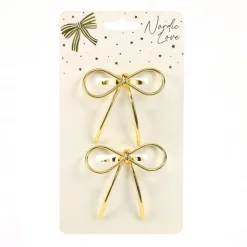 Hot NORDIC LOVE Lot de 2 ronds de table noeud