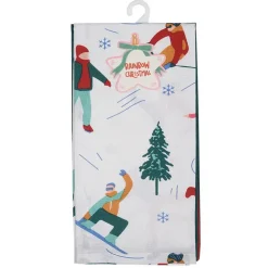Discount RAINBOW CHRISTMAS Lot de 2 torchons motifs ski