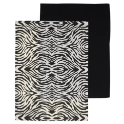 New KITCHEN COLLECTION Lot de deux torchons zebre