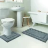 Online Lot x2 tapis bain gris