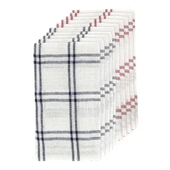 Clearance SIMPLY Lot x10 torchons gros carreaux