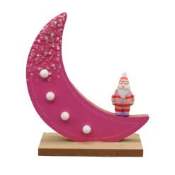 Hot Lune rose avec pere noel led