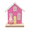 Online Maison bois avec pere noel h12cm