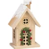 Hot Maison en bois avec led h18cm