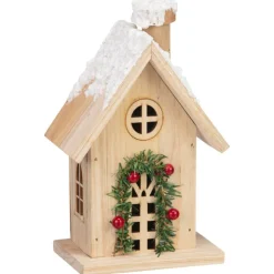 Hot Maison en bois avec led h18cm