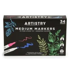 Hot ARTISTRY Marqueurs moyens x34