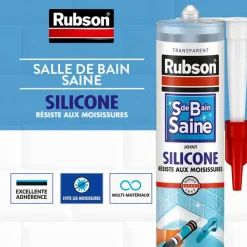 Sale RUBSON Mastic sanitaire 280ml transluci
