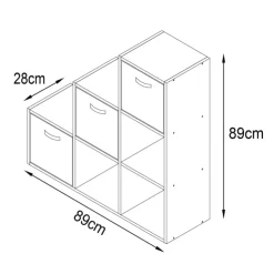 Discount SIMPLY Meuble escalier + 3 paniers