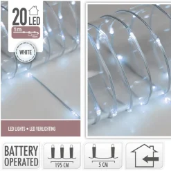 Online Microled 40 led a pile blanc fro