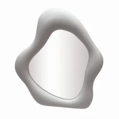 Hot BATHROOM COLLECTION Miroir ondule blanc
