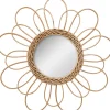 Online Miroir rotin fleur