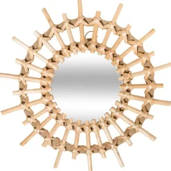 Sale Miroir rotin soleil x3