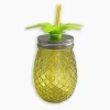 LET'S DRINK Mug ananas avec paille 0.5l
